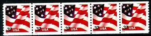 US Flag PNC5 MNH W/A 37 Cent Denm PL S1111 Scott 3631 Control # Centered on Back - Picture 1 of 2
