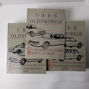 1986 Oldsmobile 88 Firenza TORONADO Repair Service Shop Manual Set of 3 - Picture 1 of 8