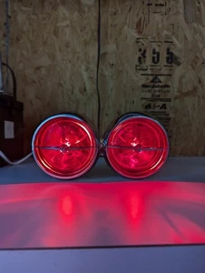 2 Vintage 1965 1966 1967 Ford Mustang GT Fog Lights Street Rat Hot Rod - Picture 1 of 12