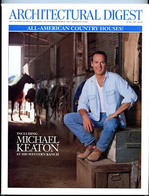 Micheal Keaton June 1997 Architectural Digest All American Country House Special - Image 1 of 4
