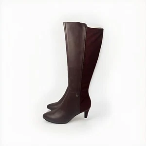 Alfani Womens Hakuup Pointed Toe Knee High Fashion Boots Maroon Red Size 5.5 M - Picture 1 of 5