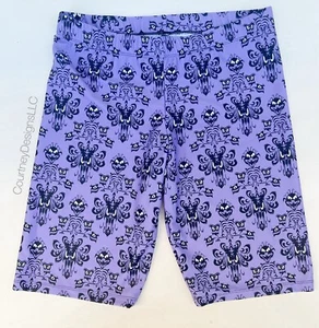 Disney The Haunted Mansion Tapete Biker Shorts - Neu ohne Etikett - Größe Large - Bild 1 von 5