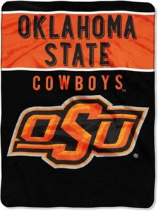 Northwest NCAA Oklahoma State Cowboys OSU Royal Plush Blanket New 60" x 80" - Picture 1 of 10