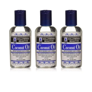 3 Pack Hollywood Beauty Coconut Oil Moisturize Hair - 2 fl oz (59.2 ml) Each - Picture 1 of 1
