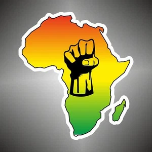 adesivo bandiera AFRICA FLAG sticker decal autocollant aufkleber pegatina - Imagen 1 de 1