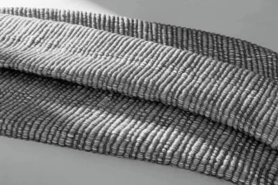 Nate Home by Nate Berkus Chunky Yarn Throw 60" x 80" Pearl / Black