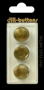 Dill Buttons ~ (1941) - 5/8" - 3 ct - Picture 1 of 1