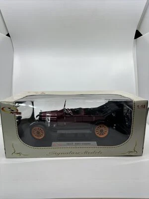 Signature 1/18 Scale Diecast 18105 - 1917 Reo Touring - Burgundy/Black - Image 1 of 4