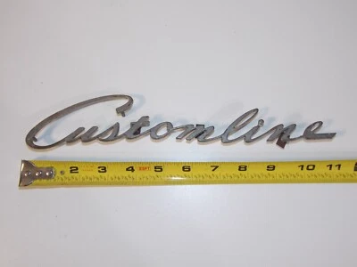 Placa de identificación de guardabarros emblema vehículo coche Ford Customline 1952 de colección BA-16098-B Foto 1 de 4