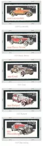 SC#2385a - 25c Classic Cars Booklet Set of 5 Singles MNH - Picture 1 of 1