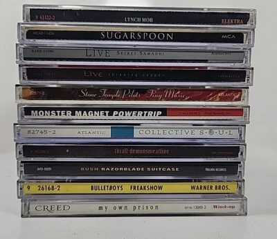 90s alternative rock 11 CD lot Bush Sugarspoon Lych Mob Bullet Boys Creed Danzig Foto 1 de 4