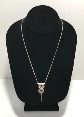 Sajen 925 Sterling Silver Smoky Quartz Tube Bale Silver Charm Pendant with Chain - Image 1 of 4