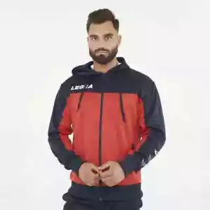 Tuta uomo sportiva Legea da ginnastica zip taglie forti 2XL XXL sport poliestere - Picture 1 of 7