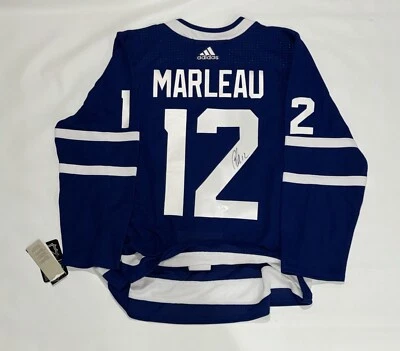 PATRICK MARLEAU SIGNED ADIDAS CLIMALITE TORONTO MAPLE LEAFS JERSEY JSA COA - Image 1 of 3