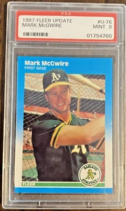 Mark McGwire PSA 9 1987 Fleer Update #U-76 Rookie Baseballkarte - Bild 1 von 9