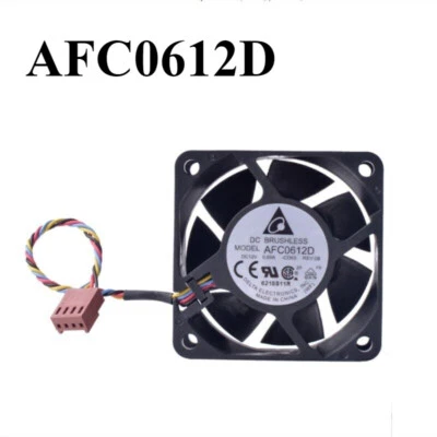 1PCS DELTA AFC0612D 6CM 60*60*25MM 12V 0.60A 4Pin Cooling Fan Fast Shipping - Image 1 of 4
