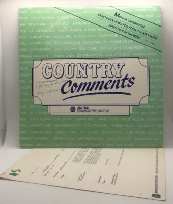 COUNTRY COMMENTS RADIO SHOW 3-30-1987 VINYL  Ray Stevens-Judy Rodman-Bellamy Bro - Image 1 of 4
