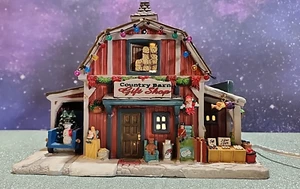 2013 Lemax Country Barn Gift Shop beleuchtetes Weihnachtsgebäude - Bild 1 von 13