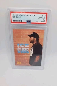 Ice Cube - 1991 Premier Rap Pack #47 - GEM MT 10, PSA 10, Hip Hop/Rap Card🔥 - Foto 1 di 2