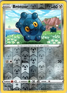 Bronzor Reverse Holo 101/163 SWSH05: Battle Styles Common - NM - Picture 1 of 2
