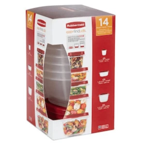 Juego de contenedores de almacenamiento de alimentos Storagemaid EasyFind tapas de 14 piezas - Imagen 1 de 13