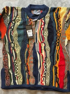 COOGI Pullover 3D Strick 100% Wolle Gr. S Herren Mehrfarbig Körperbreite 51cm - Bild 1 von 8