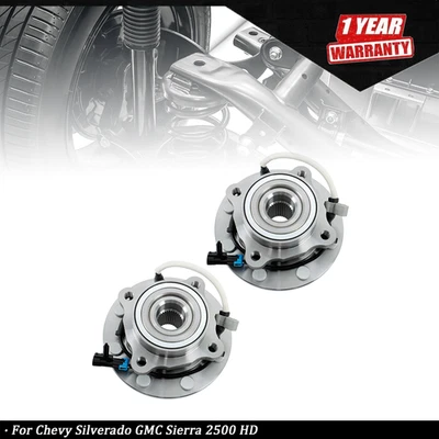 For Chevy Silverado GMC Sierra 2500 HD 2× Front Wheel Bearing Hub Assembly 4WD - Изображение 1 из 4