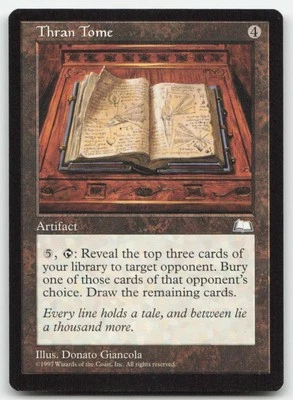 MTG Weatherlight Thran Tome RESERVED LIST Artifact LP - Image 1 of 2