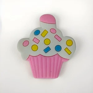 Croc Shoe Sweets Cupcake Sprinkles Pink Jibbitz Charms Clog Holes - Picture 1 of 3