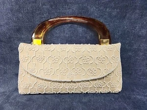 H.A. & E Smith Bermuda Moroccan Floral Beaded Purse Handtasche France 1970s mAAB - Bild 1 von 5