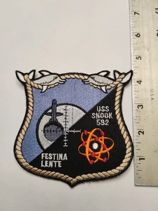 Vintage US Navy USS Snook SSN 592 Submarine Patch - Picture 1 of 2