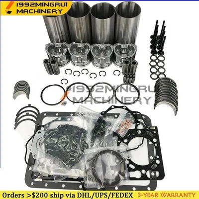 Overhaul Rebuild Kit for Isuzu 4HE1 4HE1T 4.8L NPR NQR Truck - Image 1 of 4