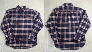 Jachs Brawny Flannel Shirt Mens Medium Blue Red Long Sleeve Lumberjack Check  - Picture 1 of 12