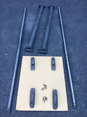 💥 00 - 14 GMC YUKON XL DENALI CHEVY SUBURBAN ROOF LUGGAGE RACK CROSS BAR RAILS Foto 1 de 4