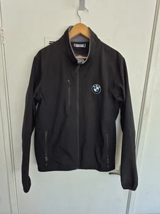 Bmw Softshell Black Jacket Size Large Adults Preowned - Picture 1 of 9
