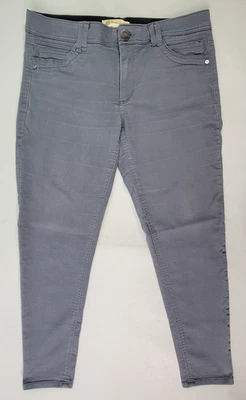 Pantalones para mujer Democracy talla 12 gris tecnología Ab bolsillos elásticos cómodos Foto 1 de 4