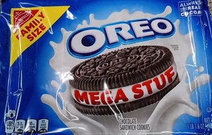 Oreo Mega Stuff Chocolate Cookies, Family Size, 17.6 Oz - Picture 1 of 1