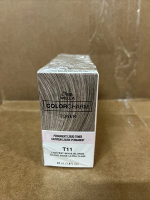 Wella Color Charm Liquid Toner T11 Lightest Beige Blonde | 1.4 oz (6 Pack) - Image 1 of 4