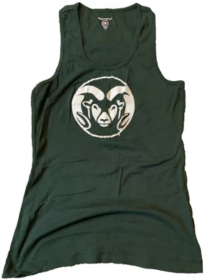 Champion Colorado State Rams Women’s Large Green Racerback Tank Top NCAA Shirt - Image 1 of 4