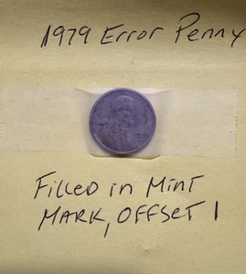1978 Error Penny (Filled In D, Offset 1) RARE! - Picture 1 of 1