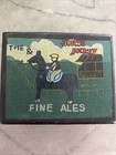 Vintage The Horse And Jockey Fine Ales Hand Painted Small Green Wood Box