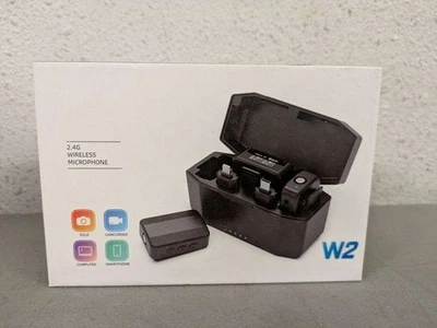 2.4G Wireless Lavalier Microphone System by W2 New and sealed in original box - Image 1 of 4