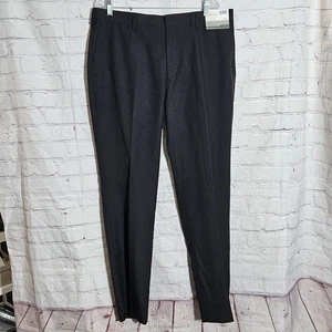 Louis Raphael Mens Pants Black Size 38x32 Dress Pant Tailored Fit Polyester - Picture 1 of 9