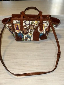 Dooney & Bourke X Disney Beauty & the Beast Stained Glass Shopper Tote Bag Purse - Picture 1 of 8