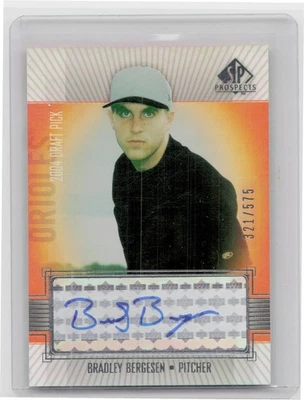 2004 SP Prospects Brad Bergesen AU RC SN575 #382 Orioles - Image 1 of 2