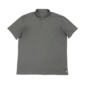 Vuori Strato Tech Polo Shirt Gray Short Sleeve Pocket Men's Size XL Stretch - Imagen 1 de 12