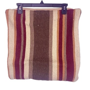 Wool PillowCover Set Of 2 Lizzie Home Arden Loft Hand Loomed Southwestern Stripe - Picture 1 of 12