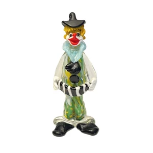 1950's Murano Art Glass 8.5” ACCORDION CLOWN FIGURINE Fratelli Pitau Sculpture - Picture 1 of 6