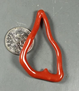 Natural Italian Mediterranean Coral Designer knot gr8 Shape color - Picture 1 of 5