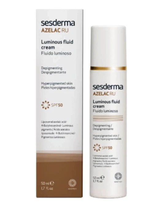 Sesderma  azelac ru luminous fluid cream SPF 50 Depigmenting hyperpigmented skin - Imagem 1 de 1